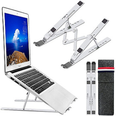 Giá Đỡ cho Laptop Hợp Kim Nhôm Cao Cấp Dễ Dàng Gấp Gọn, Giúp Tản Nhiệt Laptop, Macbook, Máy Tính Xách Tay - 07 Nấc Điều Chỉnh Góc Độ - Hàng Chính Hãng