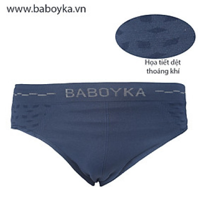 Quần Sịp Chéo Nam Baboyka Dệt Liền Nguyên Khối, Họa Tiết Thoáng Khí.