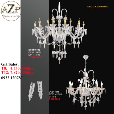 ĐÈN THẢ TRẦN (TAY) / ĐÈN TRANG TRÍ AZP-TT9146 phong cách Tân Cổ Điển, hàng nhập khẩu AZP