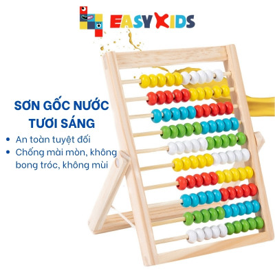 Đồ Chơi Giáo Dục Bàn Tính Toán Học Thông Minh Tặng Kèm 100 Thẻ Số 100 Que Tính Nhiều Màu