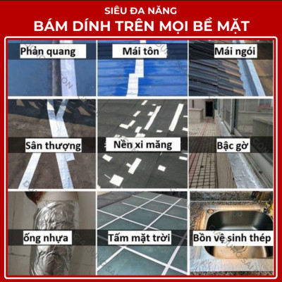 Băng Keo Chống Thấm 30 CM X2000, Chống Dột Dán Siêu Dính Trên Mọi Bề Mặt