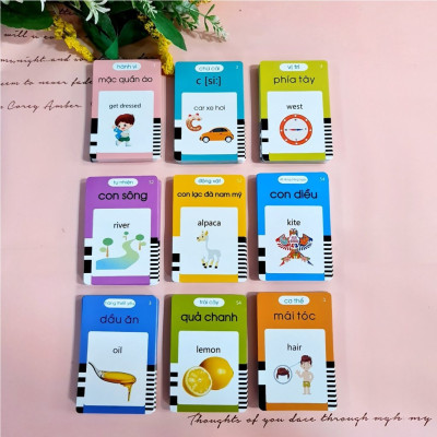 Máy Đọc Thẻ Tiếng Anh, Máy Đọc Thẻ Flashcard Song Ngữ Anh Việt 224 Từ Vựng