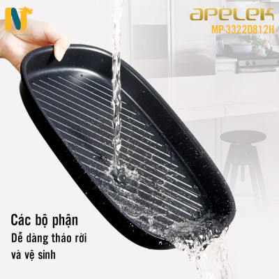 Nồi lẩu điện đa năng APELEK MP-3322D812H 4.5L 1500W - Hàng chính Hãng