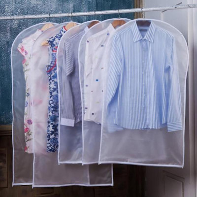 Túi Bọc Quần Áo Chống Bụi Bẩn/ Ẩm Mốc Bằng Nhựa Trong Suốt Kt 60x80cm