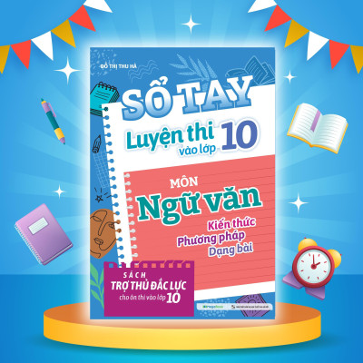Sách - Sổ Tay Luyện Thi Vào Lớp 10 Môn Ngữ Văn + Tiếng Anh - Combo 2 Cuốn - Megabook