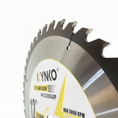 LƯỠI CƯA GỖ TCT 40 RĂNG đường kính phi Ø 300mm KYNKO WGZ300040P