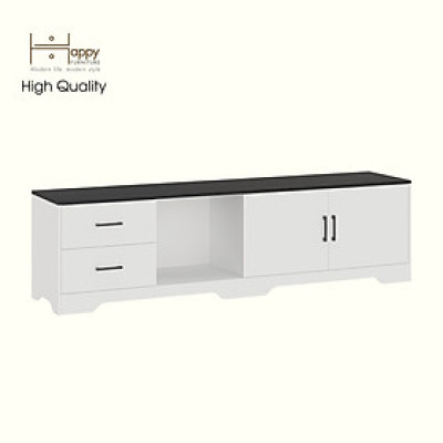 HAPPY FURNITURE , Kệ TV 2 cửa mở 2 ngăn kéo - SAFA , KTV_112 , 200cm x 45cm x 55cm DxRxC