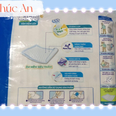Tấm Đệm Lót Caryn 20 Miếng Loại Siêu Thấm Kích Thước 42 x72 Cm - Tấm Lót Giường Người Bệnh Caryn