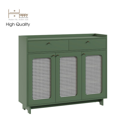 [Happy Home Furniture] MEYDAN, Tủ giày 3 cánh mây, 120cm x 34cm x 100cm ( DxRxC), TCM_057