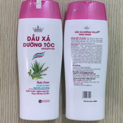Dầu xả dưỡng tóc thảo dược Kingphar, chai 200ml, phục hồi và bảo vệ tóc