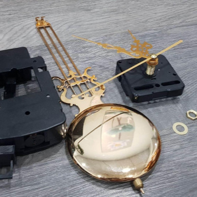 Bộ linh kiện lắp đồng hồ treo tường gỗ 04 món