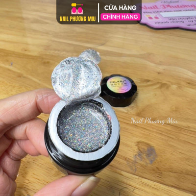 Gel Nhũ Galaxy Siêu Sáng, 3 Màu Bạc Vàng Hồng, Độ Bóng Lâu Hiệu Ứng Lấp Lánh, Phù Hợp Làm Nail, Chất Gel Đặc Hạt Nhũ Mịn Nữ Women