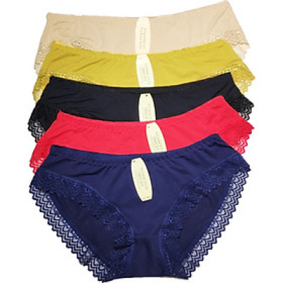 Combo 10 Quần Lót Ren Thông Hơi Bền Đẹp ZDL001