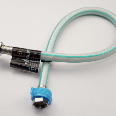 Dây cấp nước nhựa bọc bố dù chịu áp cao dài 50cm Eurolife EL-DCN50 (Trắng xanh)