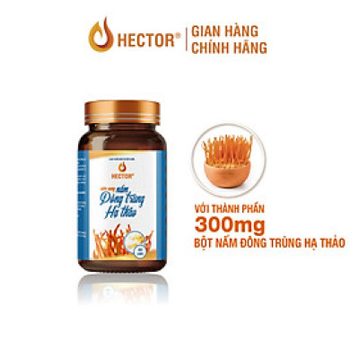 Hộp Viên Nang Uống Đông Trùng Hạ Thảo HECTOR 30 Viên tăng cường sức đề kháng