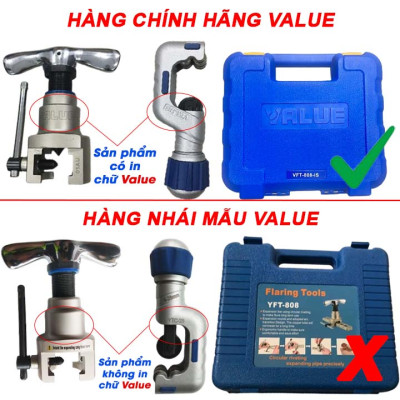 Bộ lã ống đồng VALUE 1 kẹp kèm dao cắt hàng chính hãng