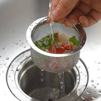 Giỏ Lọc Rác Bồn Rửa Bát INOX 304 Rổ Lọc Rác Chậu Rửa Chén Có Quai Xách Thoát Nước Nhanh Tiện Lợi