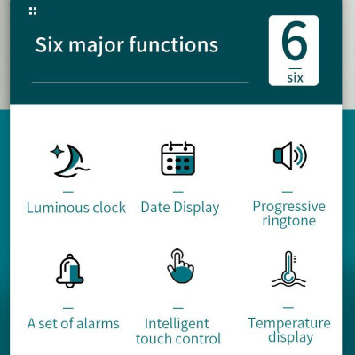 [Hàng chính hãƞg] Đồng Hồ Báo Thức Điện Tử Để Bàn Màn Hình LCD Đa Chức Năng Thời Gian Lịch Báo Thức Nhiệt Độ Decor Decor Phòng Trang trí nhà (tặng kèm pin)