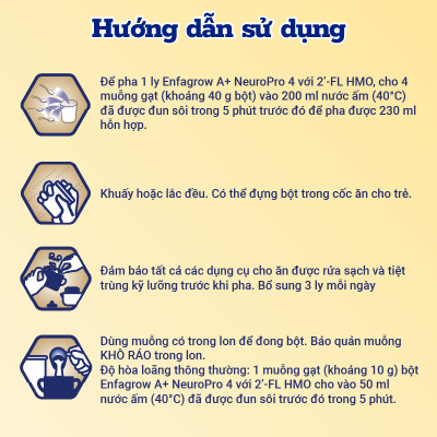 Sữa bột Enfagrow A+ NeuroPro 4 với 2’-FL HMO cho trẻ từ 2 – 6 tuổi – 2.2kg