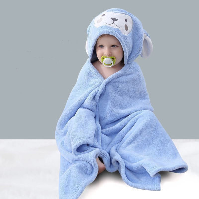Áo Choàng Cho Bé Có Mũ Lông Cừu MINIIN - Áo Choàng Tắm Dùng Ở Nhà Hoặc Đi Biển - Hàng Chính Hãng