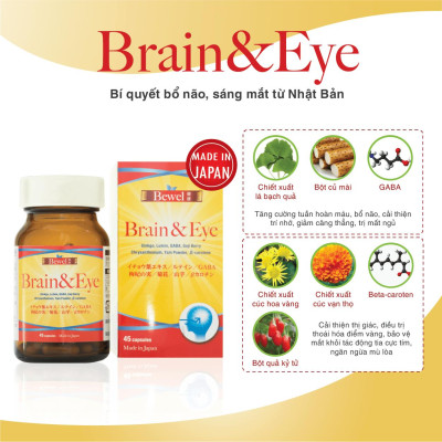 Thực phẩm chức năng giúp bổ não, sáng mắt BEWEL BRAIN & EYE