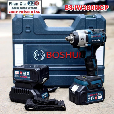 [LOẠI 1] Máy siết bulong Boshun 380NCP Không chổi than siêu khỏe - Đầu 2 trong 1 bảo hành chính hãƞg