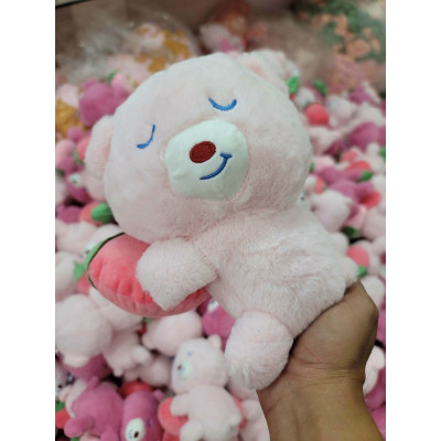 Gấu dâu lotso ngồi, nằm nghiên, lotso nguyên bản cute nhiều mẫu mã - Size 20cm - Quà tặng thú nhồi bông gấu dâu dễ thương - Gối ôm mềm mịn cho bé.