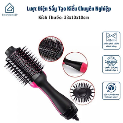 Lược Điện Sấy Tạo Kiểu Chuyên Nghiệp 3in1, Lược Điện Chải Tóc Cực Nhanh, Đa Năng - HÀNG CHÍNH HÃNG MINIIN