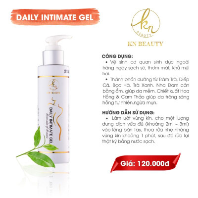 Gel vệ sinh phụ nữ hàng ngày Daily Intimate gel KN Beauty 150ml