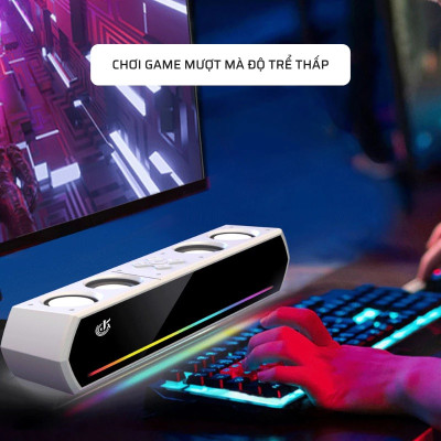 Loa bluetooth JK-1119, Loa Máy Tính Gaming Soundbar Để Bàn Led RGB Âm Bass Mạnh Mẽ + tặng dây 3.5 - Hàng nhập khẩu