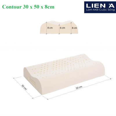 Gối Cao Su Trẻ Em Liên Á Contour - Cao Su Thiên Nhiên 100%