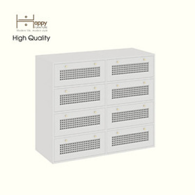 HAPPY FURNITURE , Tủ lưu trữ 8 ngăn kéo - MAY , THK_304 , 110cm x 45cm x 93cm DxRxC