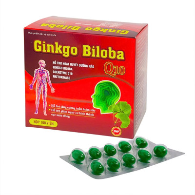 Ginkgo Biloba - bổ sung dưỡng chất cho não (10 vỉ x 10 viên)