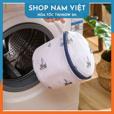 Combo 5 Túi Giặt Lưới Mịn Bảo Vệ Quần Áo Có Hoa Văn