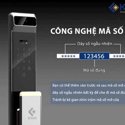 Khoá cửa thông minh Kitos KT-X6 có camera