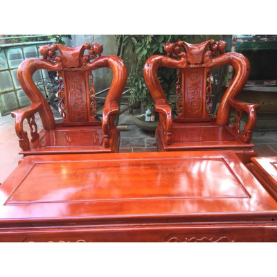 Bộ bàn ghế phòng khách minh quốc đào gỗ xà cừ