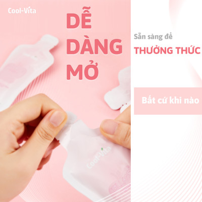 Nước Uống Collagen Peptide 3000mg Coolvita Hỗ Trợ Trẻ Hóa Sáng Da, Hỗ Trợ Dưỡng Tóc và Móng Kết Hợp Vitamin B3 (45ml× 7 túi)/hộp