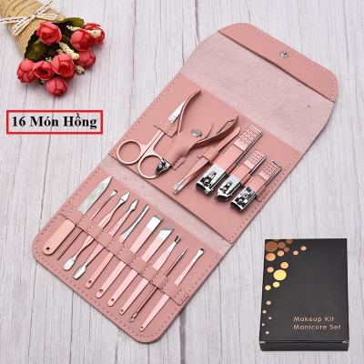 BỘ KỀM CẮT MÓNG TAY TIỆN DỤNG - BỘ KÌM BẤM MÓNG TAY 16 MÓN
