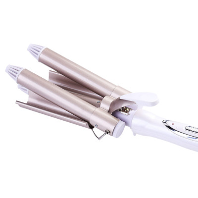 [XẢ HÀNG] Máy uốn tóc 3  Kemei KM-1010 trục cao cấp - Hàng chính hãng