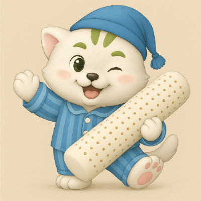 Gối Ôm Cao Su Vạn Thành Bolster VTGCSO20100 (20 x 100 cm) - Trắng