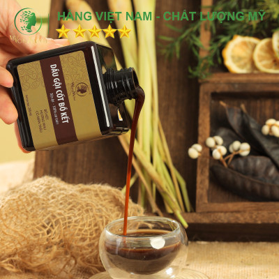 Dầu gội cốt bồ kết đánh bay gàu, mọc tóc, dưỡng tóc đen mượt Wonmom 250ml