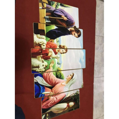 Siêu hot bộ 5 tranh treo tường tranh tráng gương cao cấp thiên chúa giáo