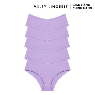 Combo 5 Quần Lót Nữ Cotton Thiên Nhiên Being Me Miley Lingerie- Màu Tím