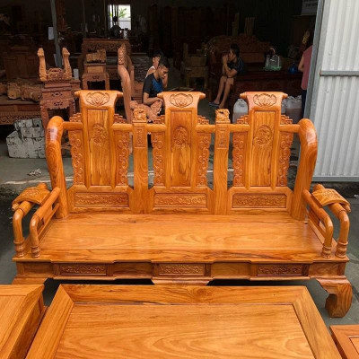 Bàn Ghế Tần Thủy Hoàng Gỗ Gõ Đỏ