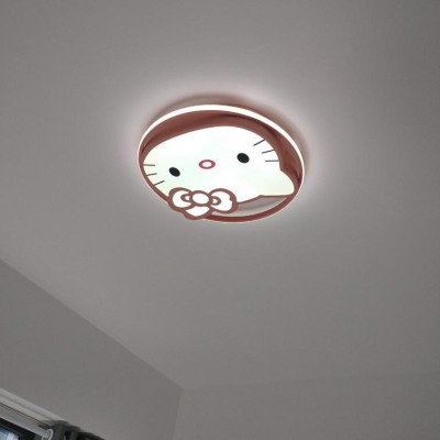 Đèn ốp trần, Đèn ốp trần phòng ngủ cho bé, Ốp trần cho phòng bé gái dễ thương_Đèn 3 màu sáng