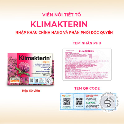 Viên Nội Tiết Tố Nữ Klimakterin - Estrogen Thảo Dược - Cân Bằng Nội Tiết Tố Nữ - Chậm Quá Trình Lão Hóa, Mãn Kinh - Dr. Muller Từ Cộng Hòa Séc