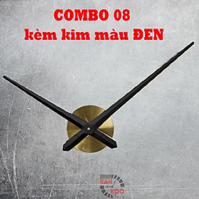 (COMBO- 08}- Bộ phụ kiện 05 MÓN lắp đồng hồ dán tường cỡ lớn 1.2 mét, đồng hồ dán tường 3Dcó kim phút 31.5cm tính từ tâm