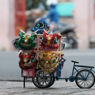 MÔ HÌNH TỰ LẮP RÁP DIY SÀI GÒN XƯA - XE LÂN - HR11