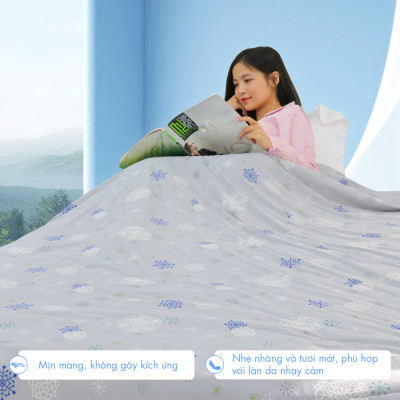 [CHĂN HÈ MÁT LẠNH] Mền lạnh I Cool Advance NIN House NM8031 2mx2m2 | Chăn chần bông Ice Silk, Chăn điều hoà nhiều độ