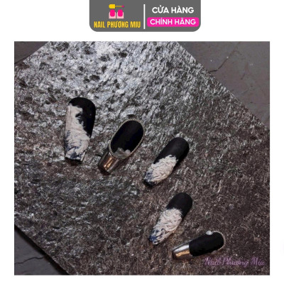 Gel Xi Măng Trắng Đen Trang Trí Móng, Chất Gel Đặc Sệt, Hiệu Ứng Sần, Làm Nail Tạo Hình Độc Đáo, Vẽ Hoa Họa Tiết